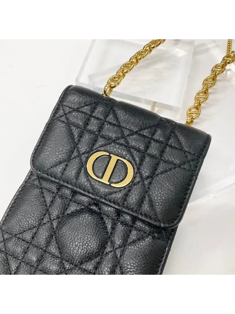 Dior Cannage Caro Phone Case Pochette
